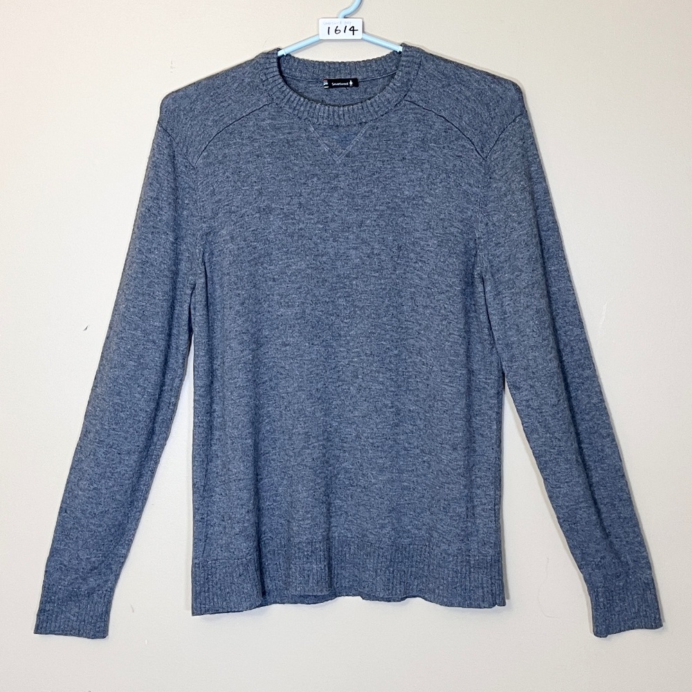Smartwool Sparwood Crew Neck Pullover Sweater - Men's Size M - Gray